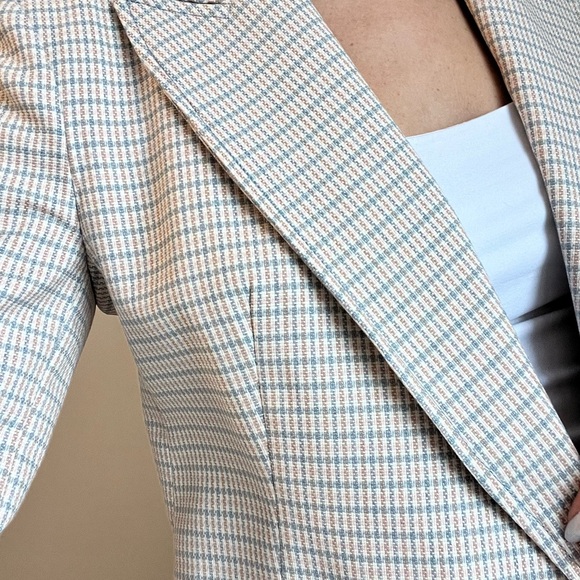 Double breasted Zara blazer - beige with gold buttons - Picture 9 of 12